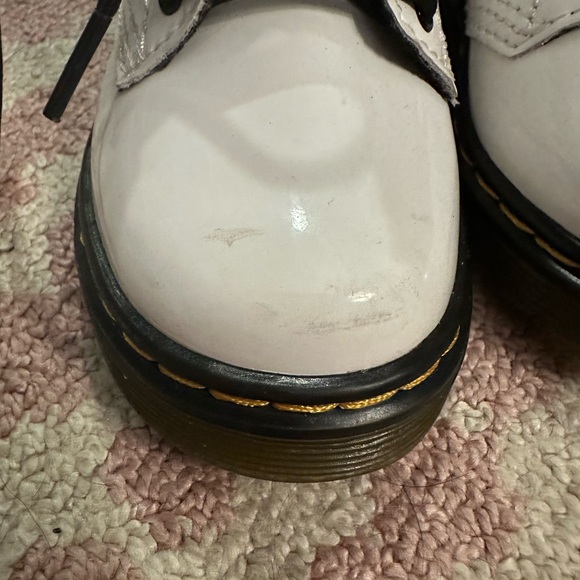 Patent Leather White Docs 7C - Picture 3 of 13